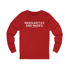 Margaritas & Mares Long Sleeve Tee Long-sleeve The Cinchy Cowgirl - Print S Red
