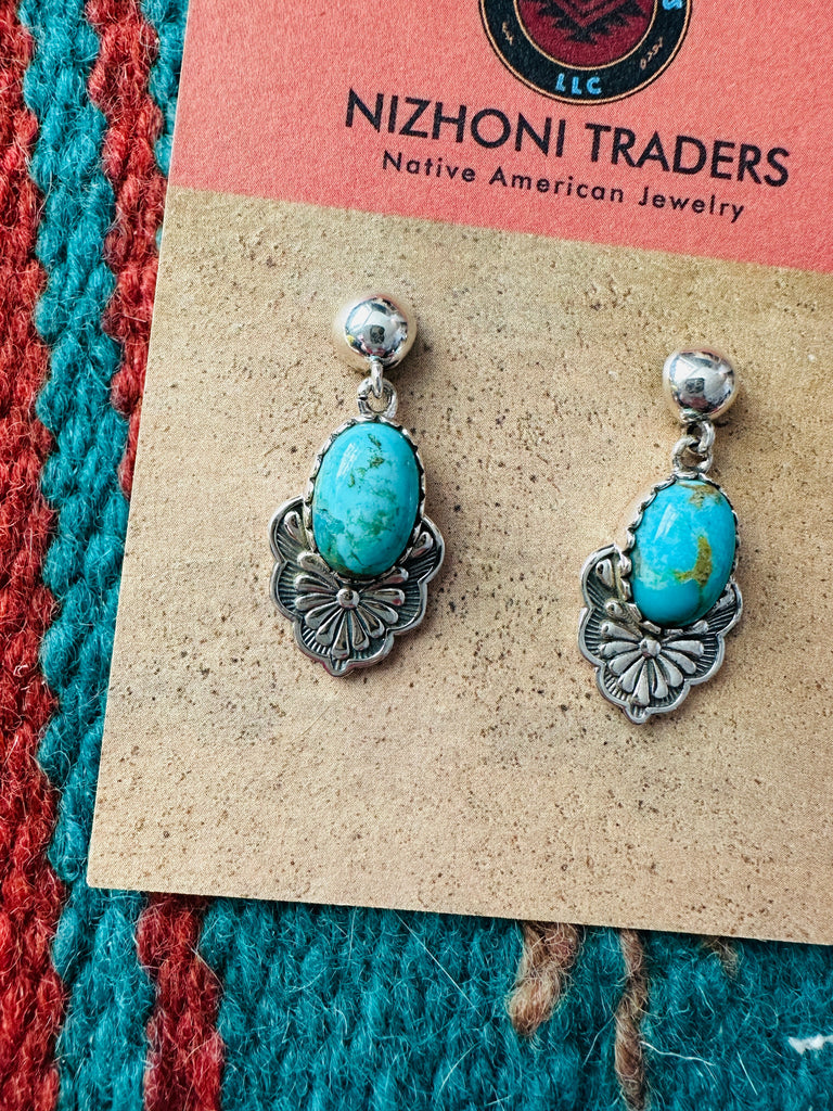 Spring Blooms Dangle Earrings NT jewelry Nizhoni Traders LLC   