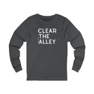 Clear The Alley Long Sleeve Tee Long Sleeve Graphic Tee The Cinchy Cowgirl - Print S Asphalt