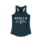 Grulla & Gangster Racerback Tank Horse Color Shirts Printify XS Solid Midnight Navy 