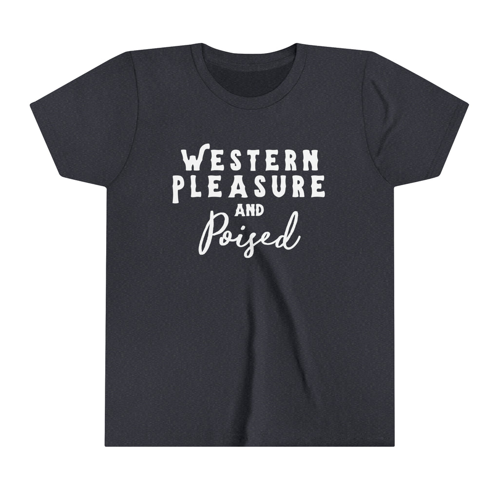 Western Pleasure & Poised Youth Tee Navy
