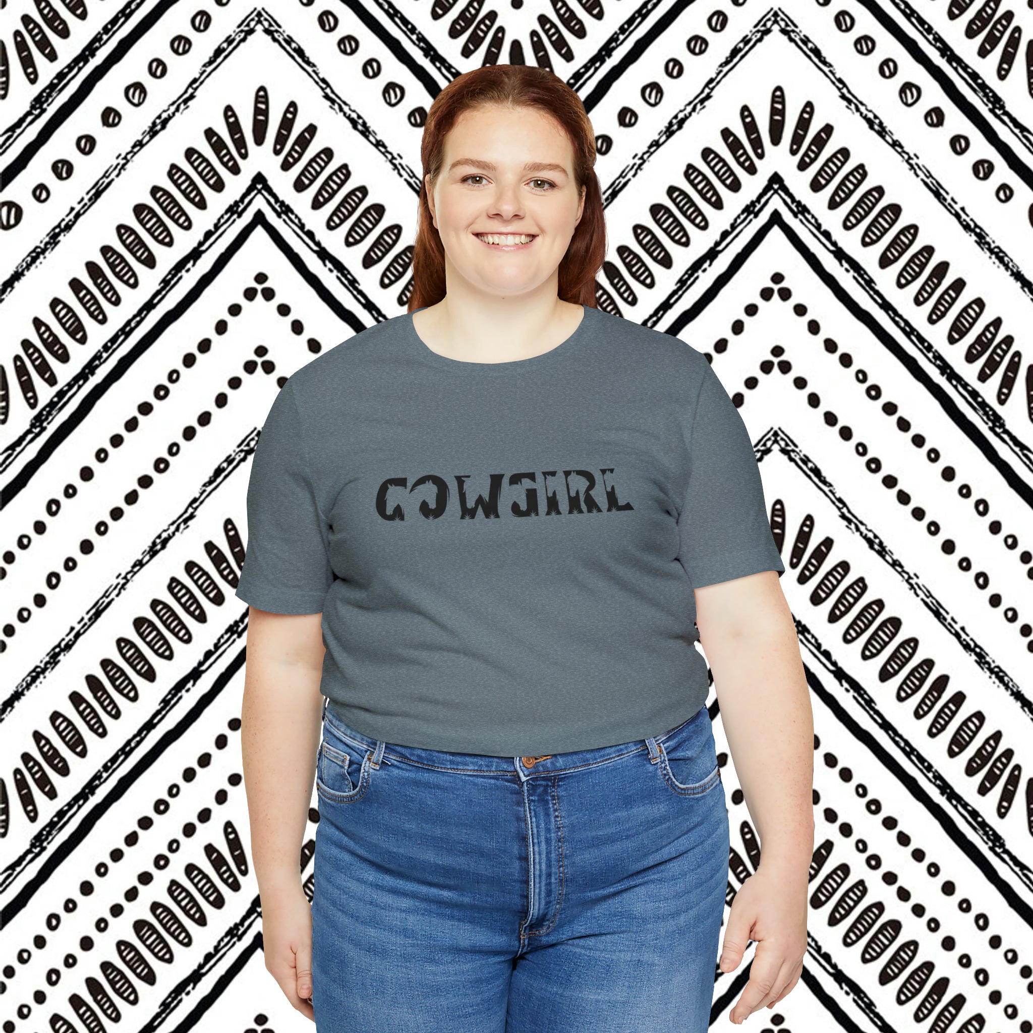 Cowgirl Short Sleeve Tee tcc graphic tee Printify   