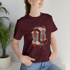 Pair A' Boots Short Sleeve Tee tcc graphic tee Printify Maroon XS