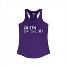 Queen Of The 5D Tank Top Tank Top The Cinchy Cowgirl - Print XS Solid Purple Rush