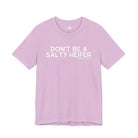 Don't Be A Salty Heifer Short Sleeve Tee Graphic Tee The Cinchy Cowgirl - Print Lilac XS