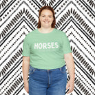 HORSES Because People Suck Short Sleeve Tee tcc graphic tee Printify   