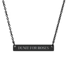 Personalized Horse Name Bar Necklace Accessories The Cinchy Cowgirl - Print One Size Black PVD coating