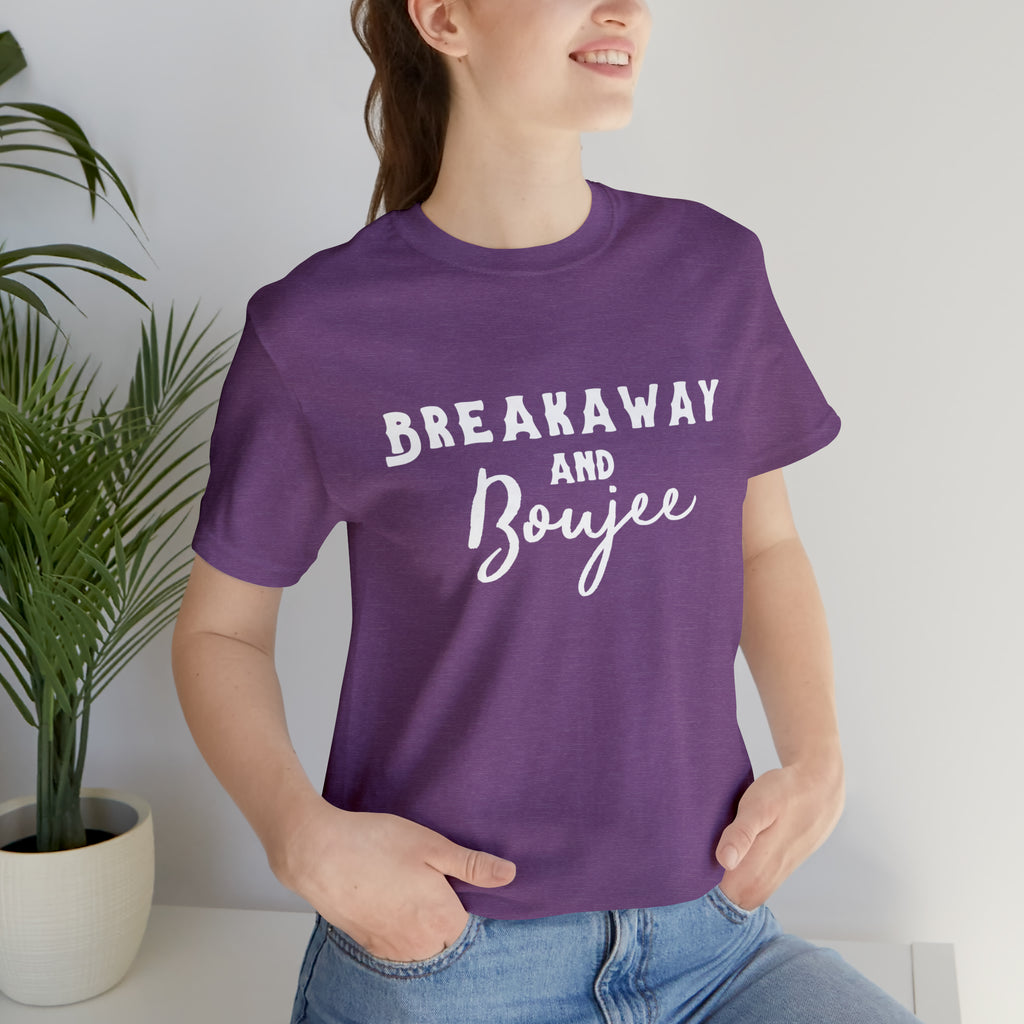Breakaway & Boujee Short Sleeve Tee Horse Riding Discipline Tee Printify Heather Team Purple XS 