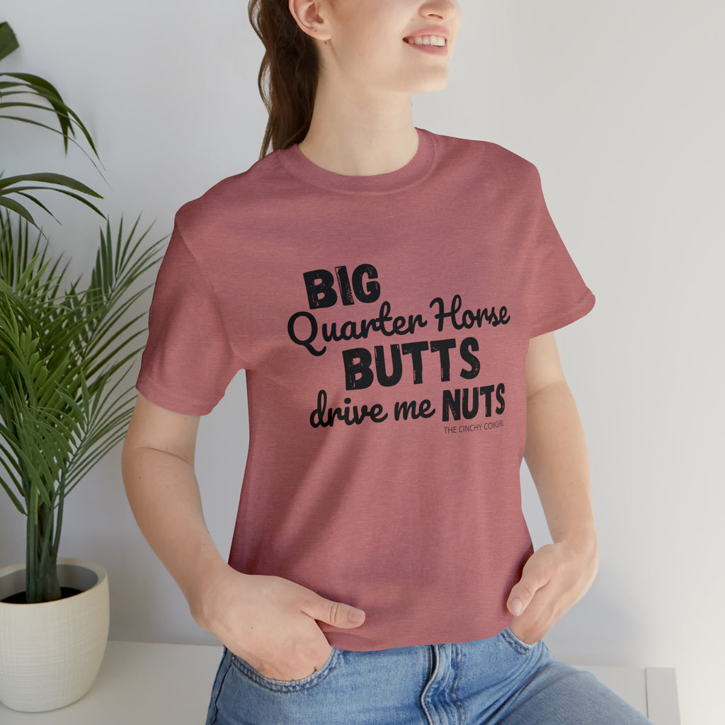 Quarter Horse Butts Short Sleeve Tee tcc graphic tee Printify Heather Mauve XS 