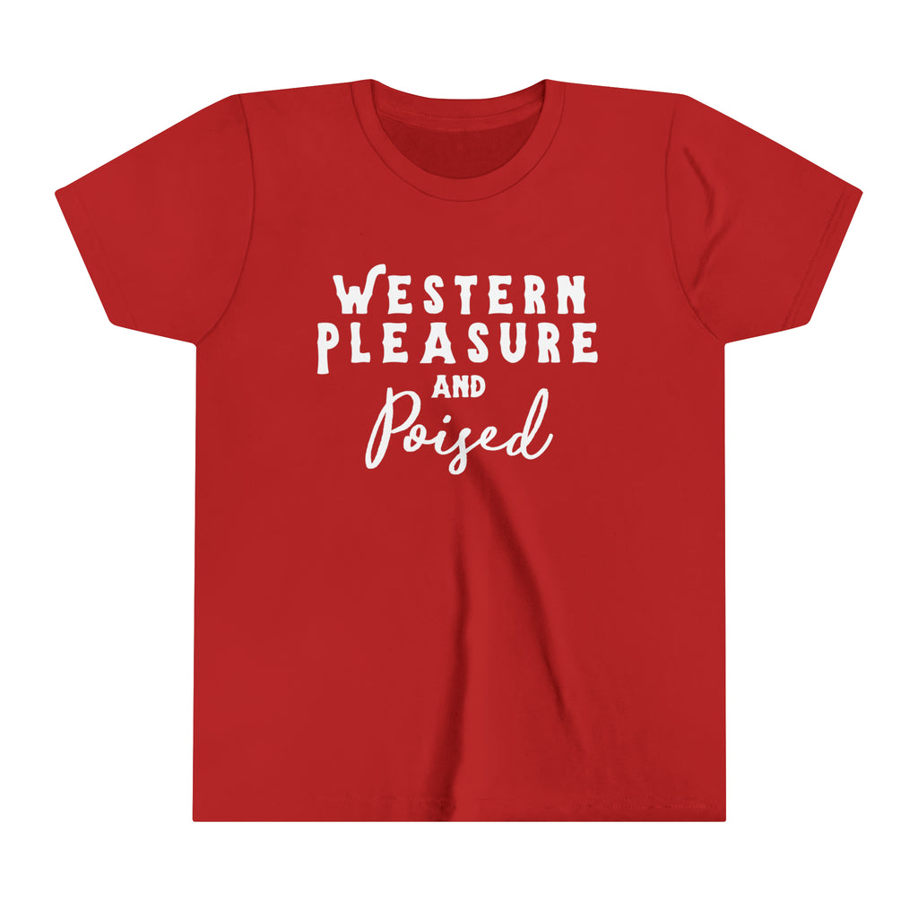 Western Pleasure & Poised Youth Tee Red