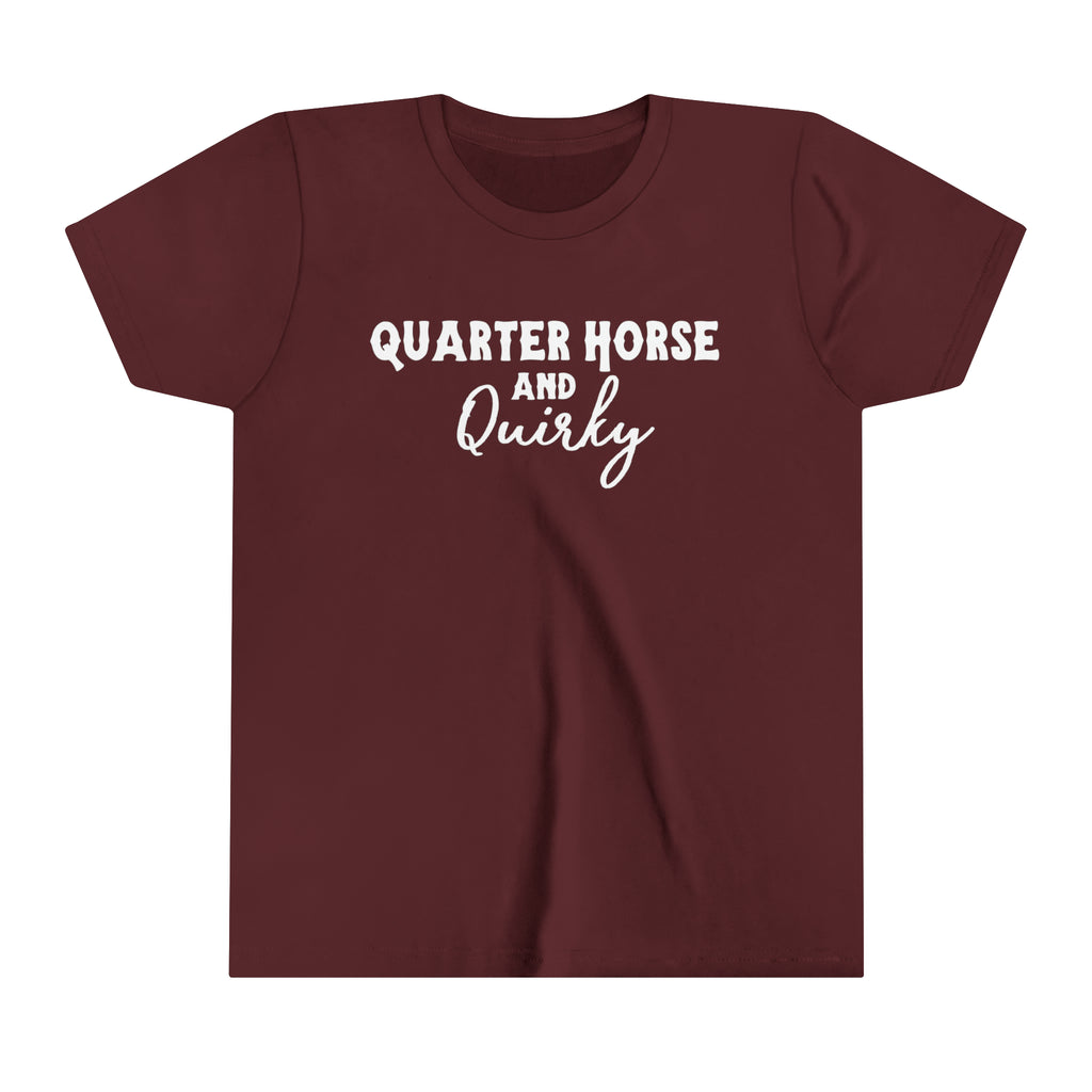 Quarter Horse Youth Tee maroon