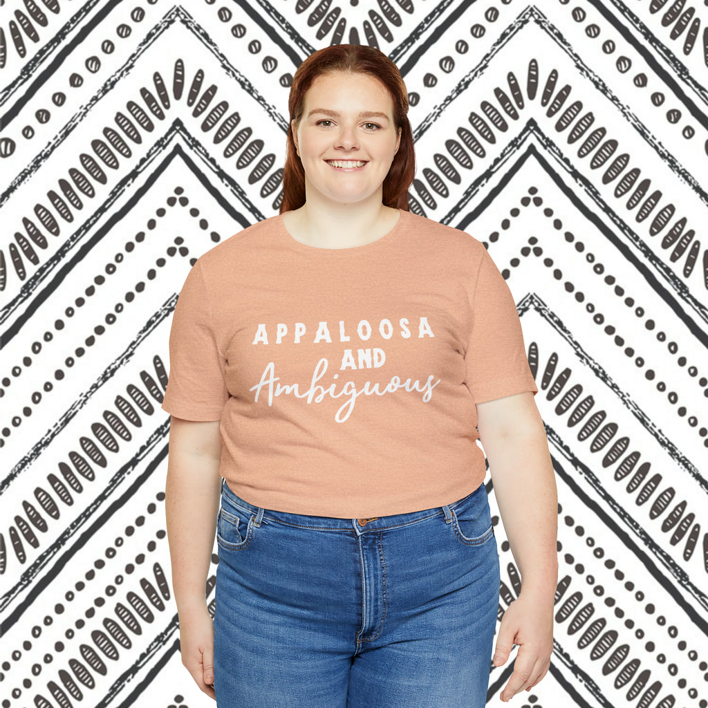 Appaloosa & Ambiguous Short Sleeve Tee Horse Color Shirt Printify   