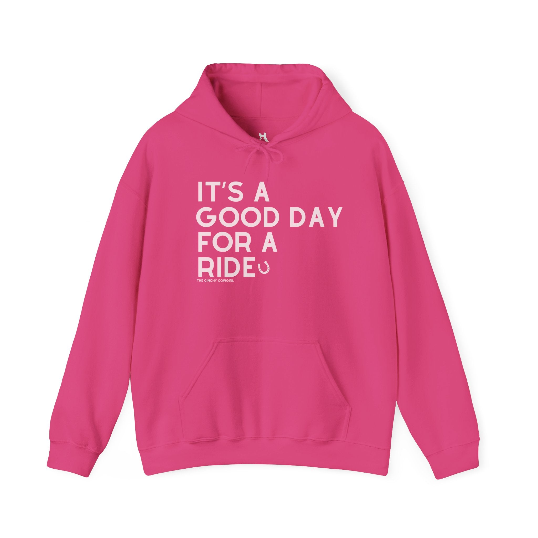 It's A Good Day For A Ride Hoodie Hoodie The Cinchy Cowgirl - Print Heliconia S