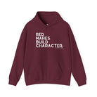 Red Mares Build Character Hoodie Hoodie The Cinchy Cowgirl - Print Maroon S