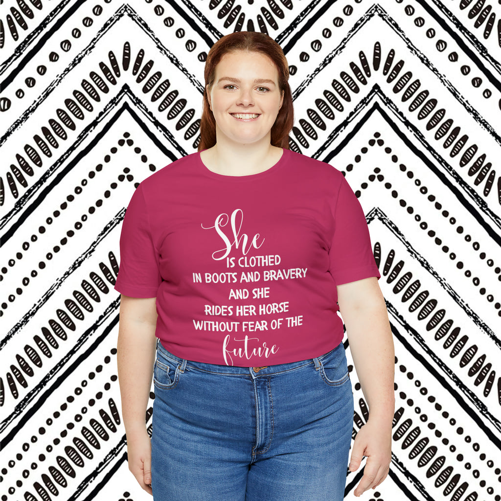 She is Clothed Short Sleeve Tee tcc graphic tee Printify   