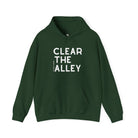 Clear The Alley Hoodie Graphic Hoodie The Cinchy Cowgirl - Print Forest Green S