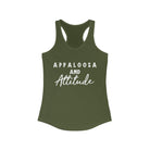 Appaloosa & Attitude Racerback Tank Horse Color Shirt Printify XS Solid Military Green 