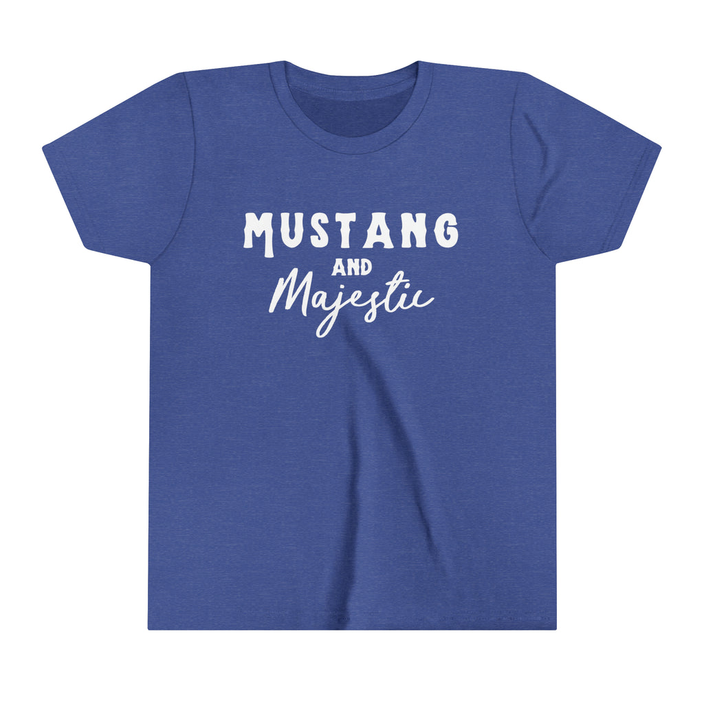 Mustang & Majestic Youth Tee Royal