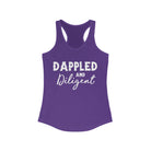 Dappled & Diligent Racerback Tank Horse Color Shirts Printify XS Solid Purple Rush 