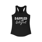 Dappled & Diligent Racerback Tank Horse Color Shirts Printify XS Solid Black 