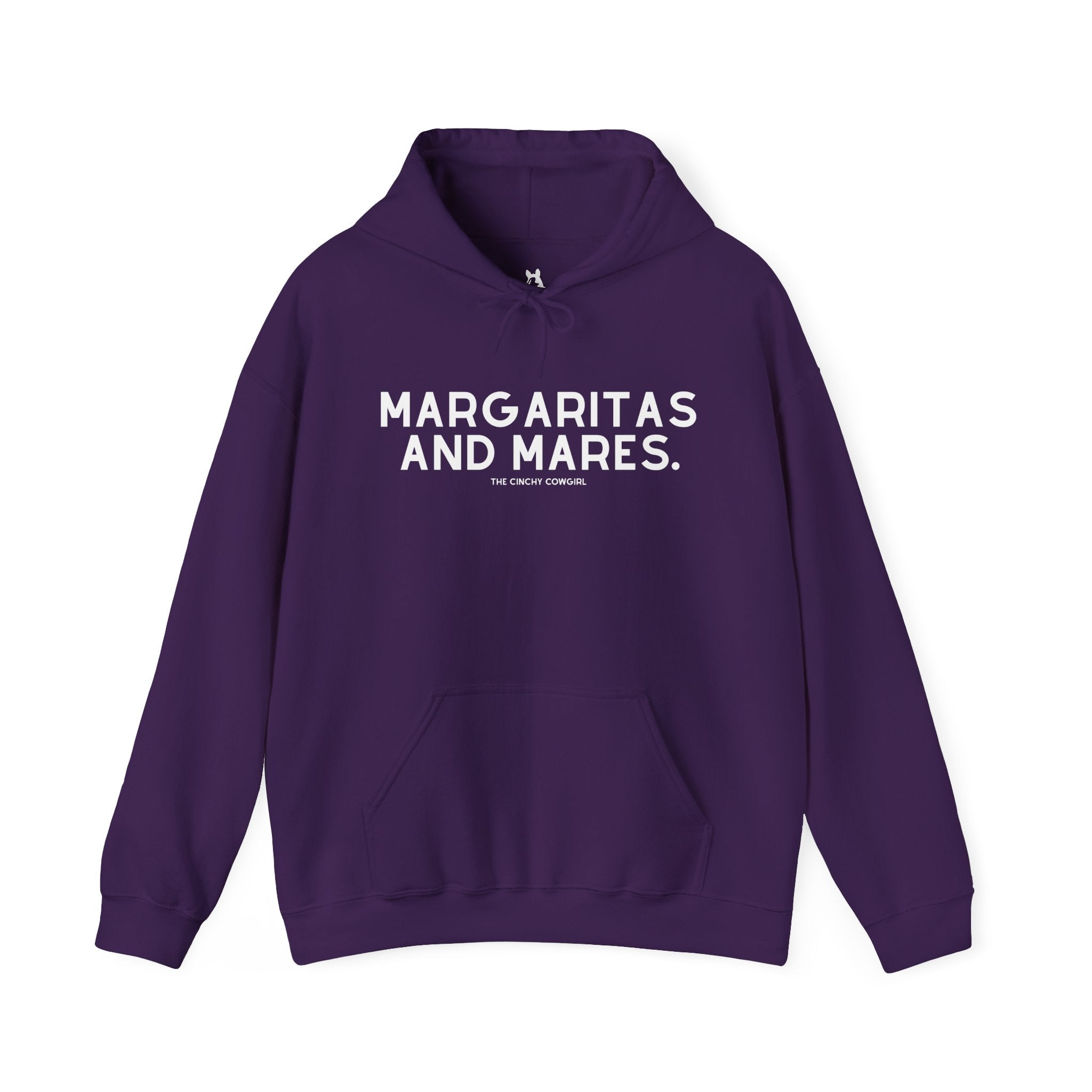 Margaritas And Mares Hoodie Hoodie The Cinchy Cowgirl - Print Purple S