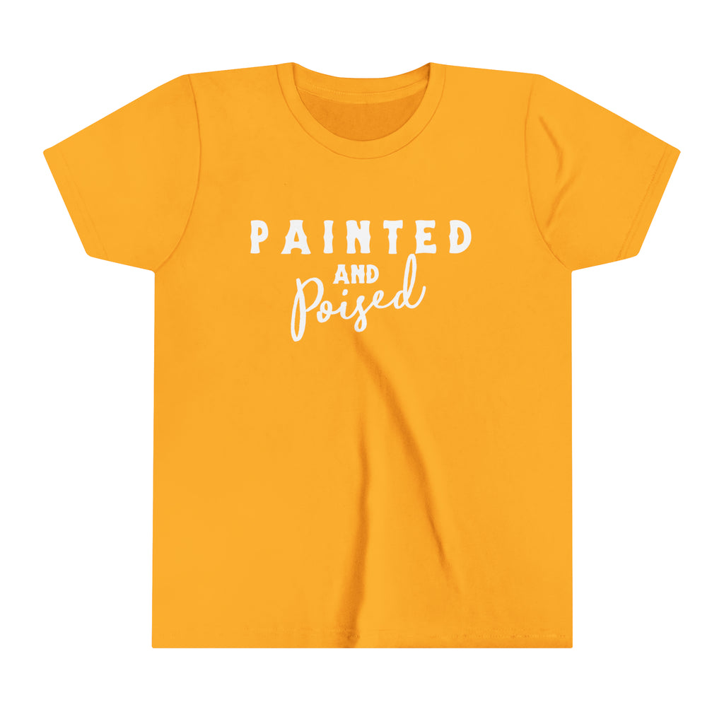 Painted & Poised Youth Tee Gold