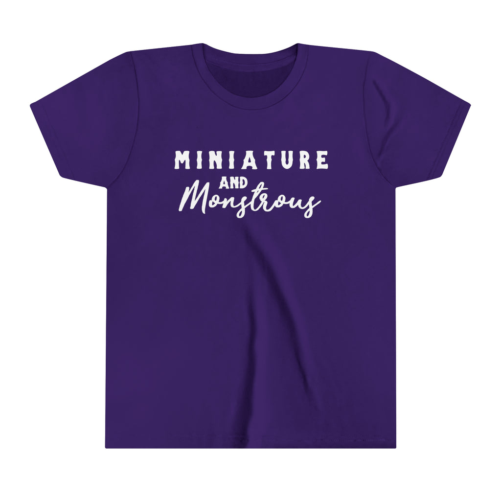 Miniature & Monstrous Youth Tee Purple