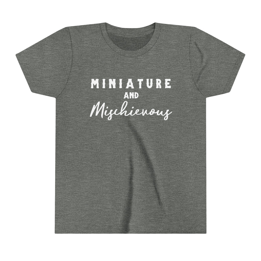Miniature & Mischievous Youth Tee Grey