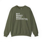 Bay Mares Build Character Pullover Graphic Pullover The Cinchy Cowgirl - Print S Military Green