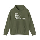 Bay Mares Build Character Hoodie Hoodie The Cinchy Cowgirl - Print Military Green S