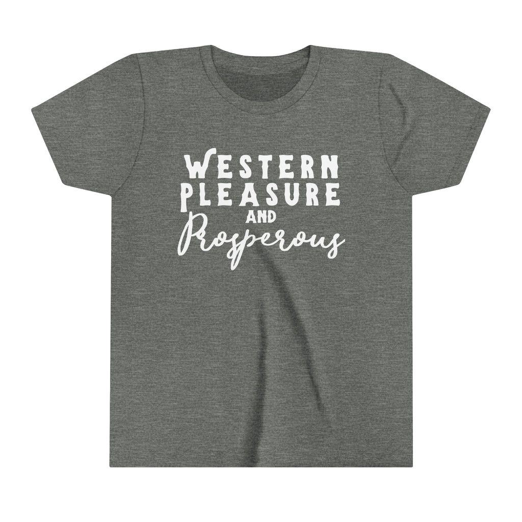 Western Pleasure & Prosperous Youth Tee Grey