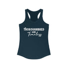Thoroughbred & Timeless Racerback Tank Horse Color Shirts Printify XS Solid Midnight Navy