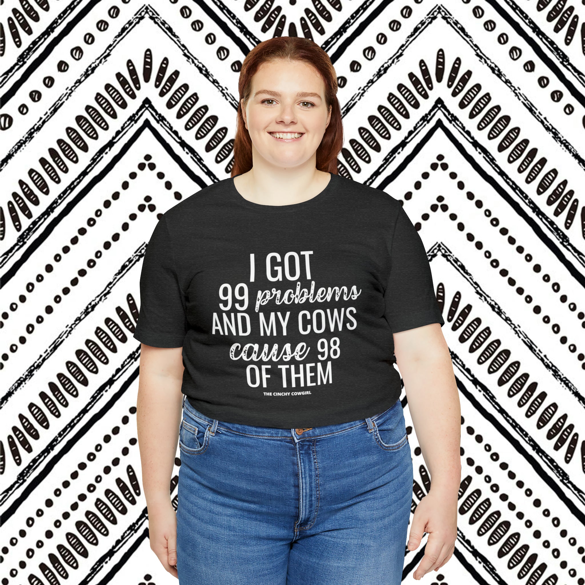 Cow Problems Short Sleeve Tee tcc graphic tee Printify   