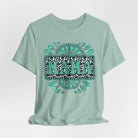 Turquoise Western Mama Short Sleeve Graphic Tee (Available In 14 Colors) T-Shirt Printify Dusty Blue XS