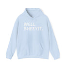 Well Sheeyit Hoodie Hoodie The Cinchy Cowgirl - Print Light Blue S