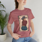 Queen Cowgirl Short Sleeve Tee tcc graphic tee Printify Heather Mauve XS 