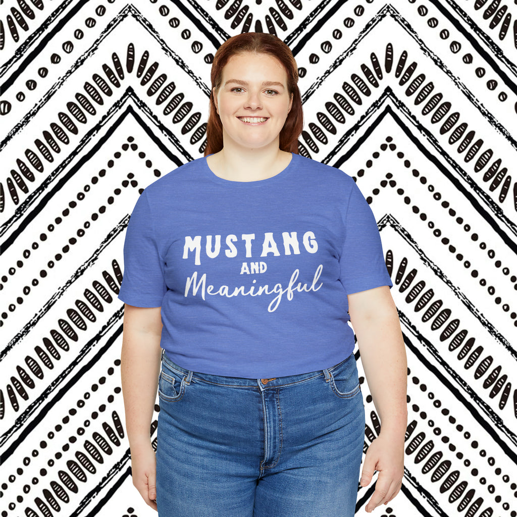 Mustang & Meaningful Short Sleeve Tee Horse Color Shirt Printify   