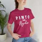 Pinto & Psycho Short Sleeve Tee Horse Color Shirt Printify Berry XS