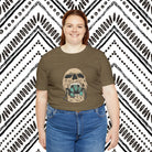 Squash Blossom Skull Short Sleeve Tee tcc graphic tee Printify   