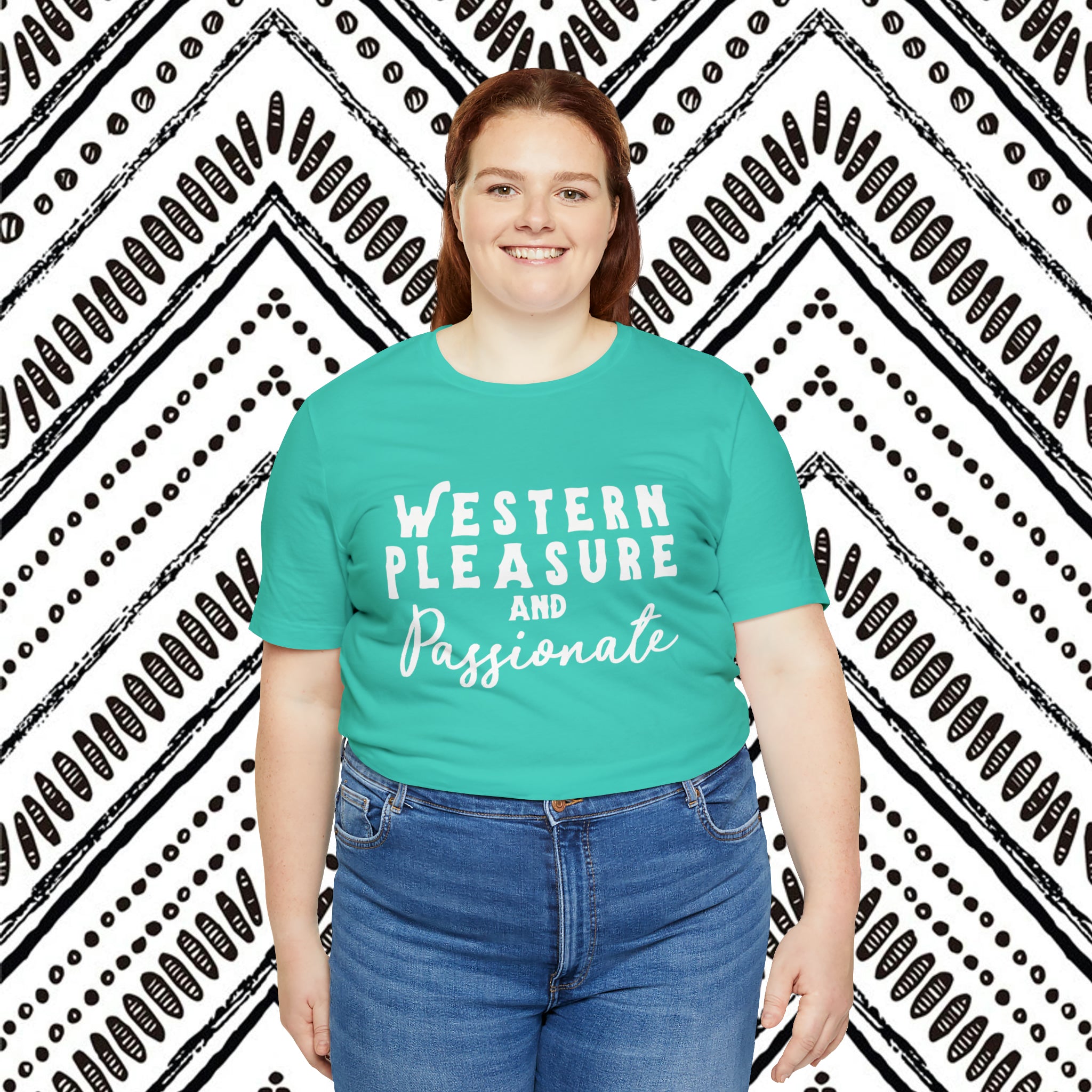 Western Pleasure & Passionate Short Sleeve Tee Horse Riding Discipline Tee Printify   