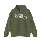 Queen Of The 5D Hoodie Hoodie The Cinchy Cowgirl - Print Military Green S
