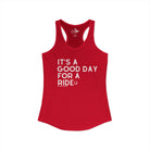 It's A Good Day For a Ride Tank Top Tank Top The Cinchy Cowgirl - Print XS Solid Red