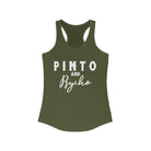 Pinto & Psycho Racerback Tank Horse Color Shirts Printify XS Solid Military Green 