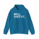 Well Sheeyit Hoodie Hoodie The Cinchy Cowgirl - Print Antique Sapphire S