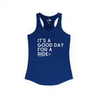It's A Good Day For a Ride Tank Top Tank Top The Cinchy Cowgirl - Print XS Solid Royal