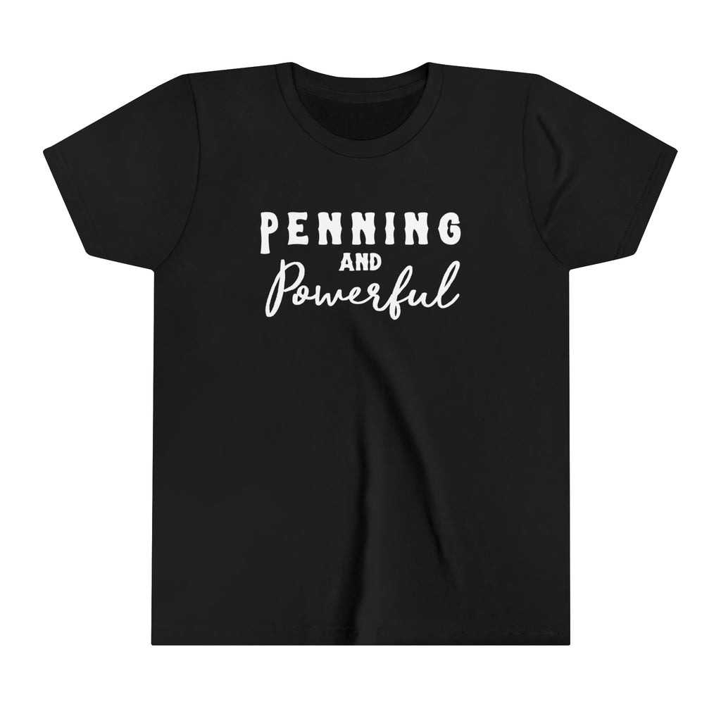 Penning & Powerful Youth Tee Black