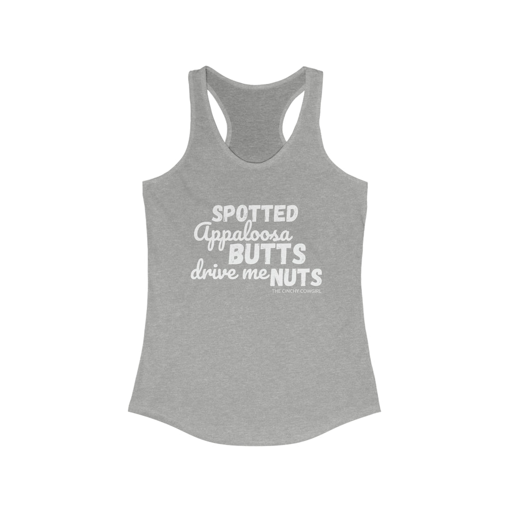 Appaloosa Butts Racerback Tank tcc graphic tee Printify XS Heather Grey 