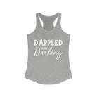 Dappled & Darling Racerback Tank Horse Color Shirts Printify XS Heather Grey 