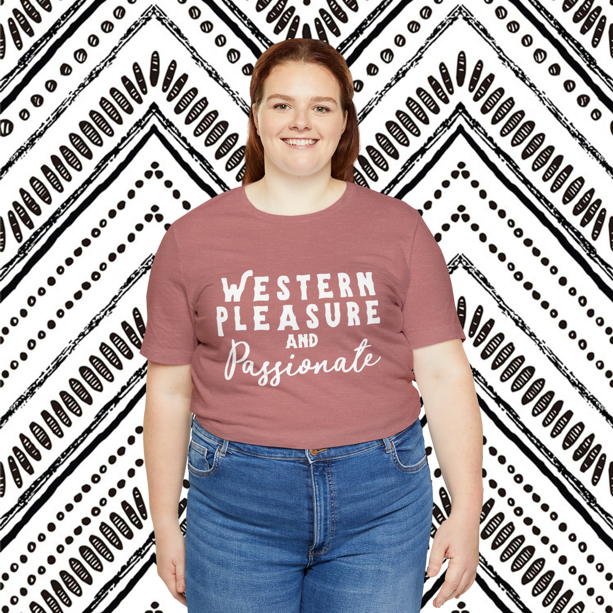 Western Pleasure & Passionate Short Sleeve Tee Horse Riding Discipline Tee Printify   