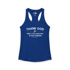 Thank God For Sweet Tea, Good Dirt & Fast Horses Tank Top Tank Top The Cinchy Cowgirl - Print XS Solid Royal